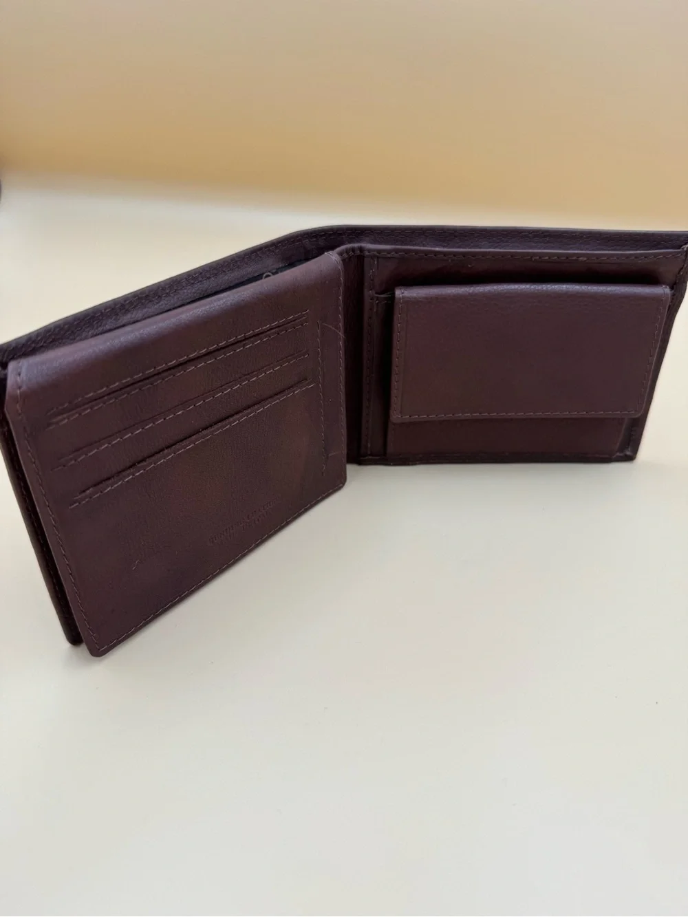 Valentina In Pell Genuine Leather Bifold Brown Wallet Coin Pocket